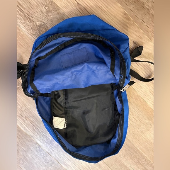 JanSport Blue Classic Backpack with Front Pocket - Picture 3 of 4